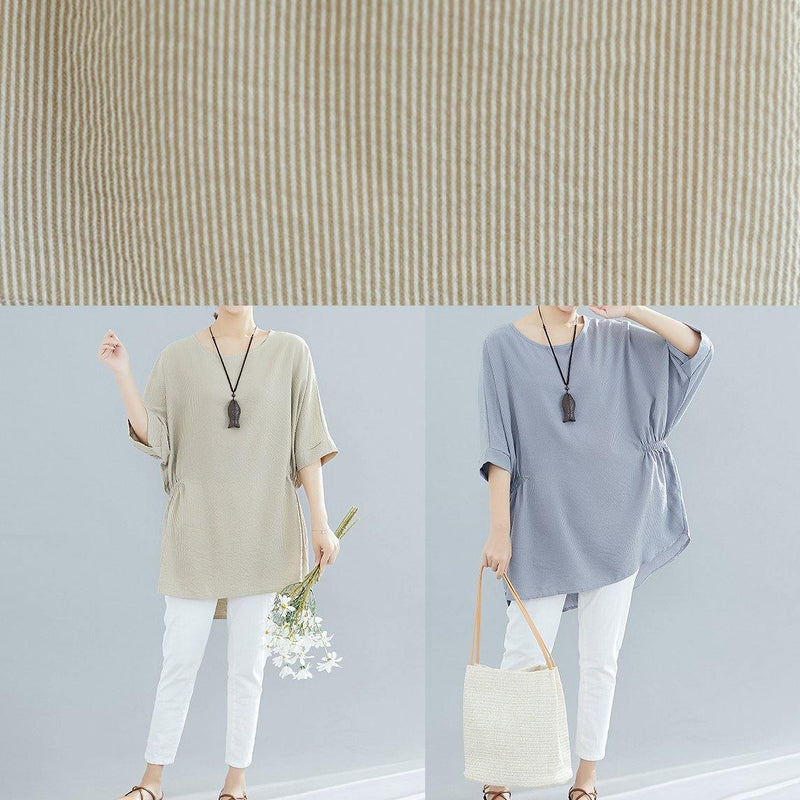 Loose Batwing Sleeve Cotton Blouse Inspiration Nude Shirts Summer