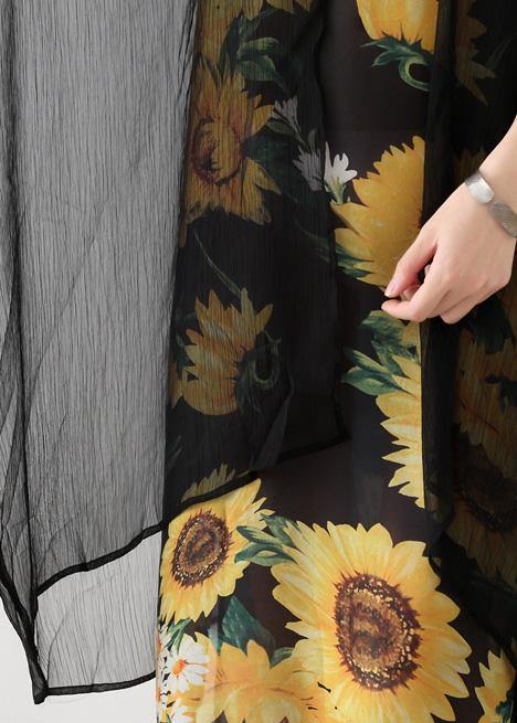 Loose Cotton Dresses False Two Pieces Long Summer Dresses