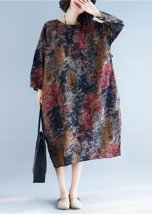 Loose Cotton Linen Long Dress Design Pockets Long Dresses