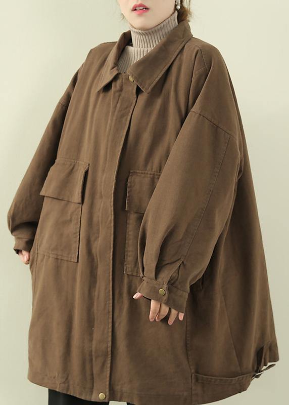Loose Lapel Collar Springtunics for Black Oversized Outwears