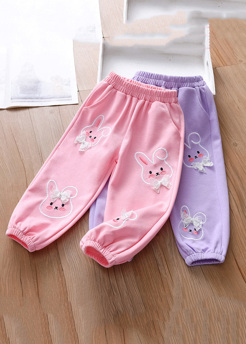 Pink Animal Print Beam Pants