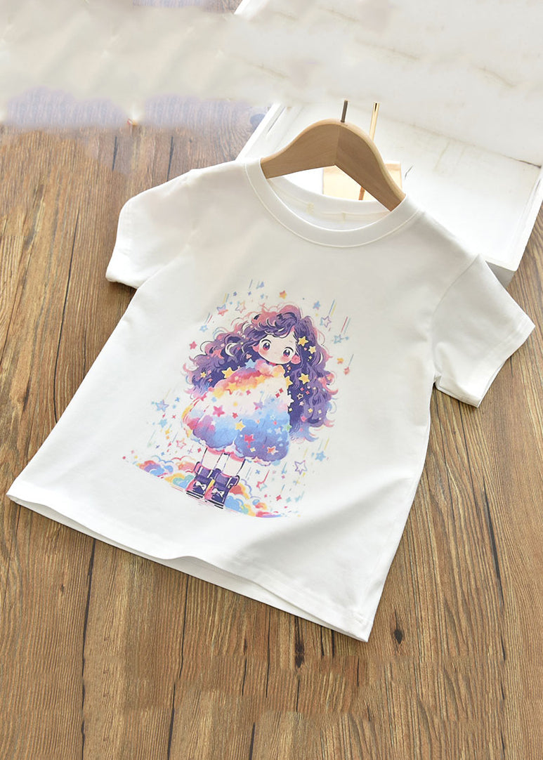 Pink Print T Shirts Short Sleeve
