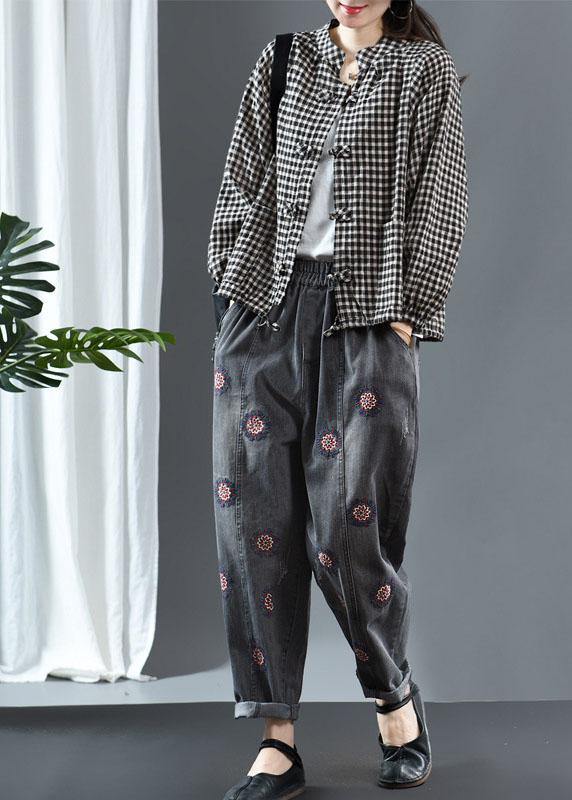 Luxury Yellow O-Neck Plaid Fall Long Sleeve Trench