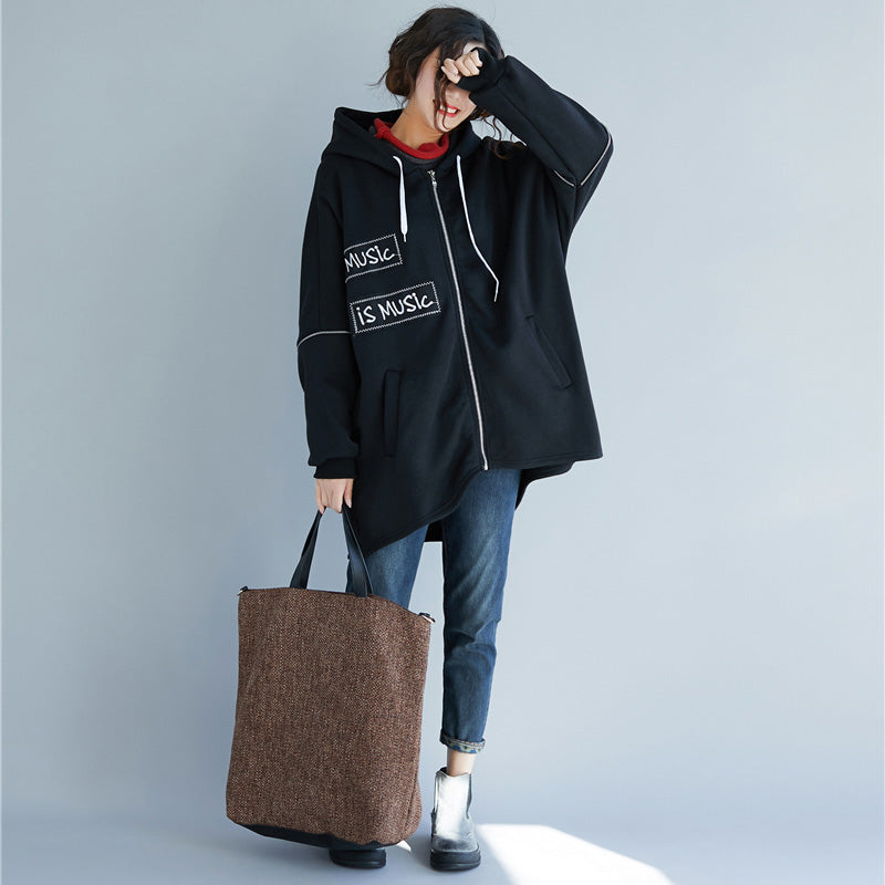 Black Parkas for Hooded Winter Jacket Thick Winter Outwear
