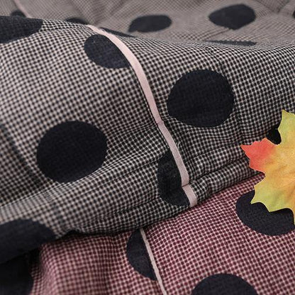Jackets Red Plaid Dotted V Neck Button Down Coats