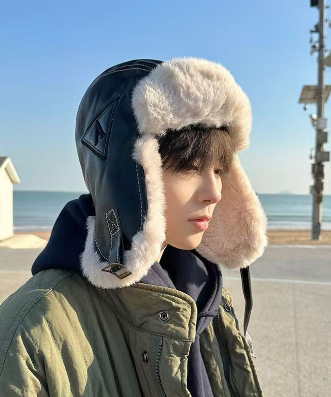 Winter Fuzzy Wool Lined Ear Protection Outdoor Hat