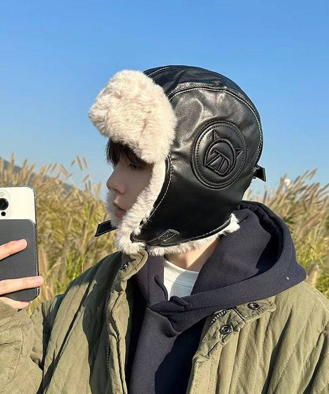Winter Fuzzy Wool Lined Ear Protection Outdoor Hat