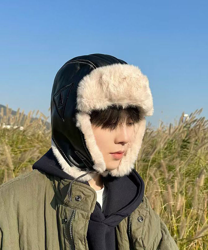 Winter Fuzzy Wool Lined Ear Protection Outdoor Hat