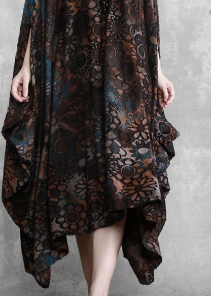 Modern Chocolate Long Summer Dress