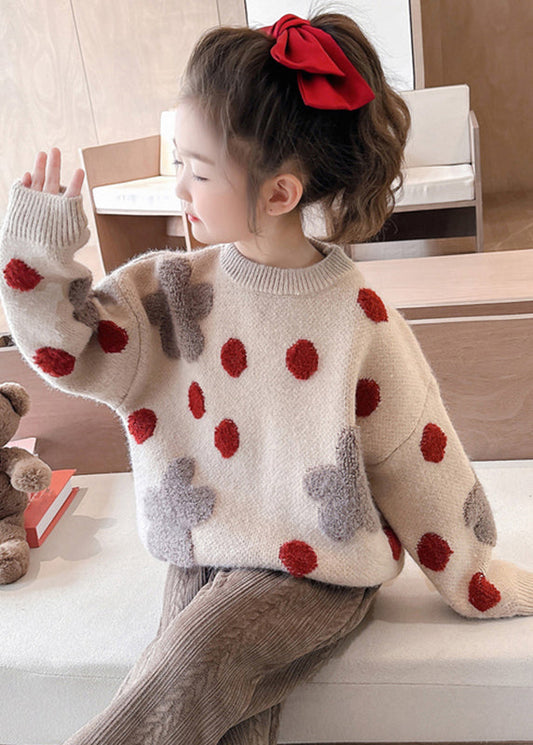 Modern Photo Color O-neck Cozy Cotton Knit Sweater Spring