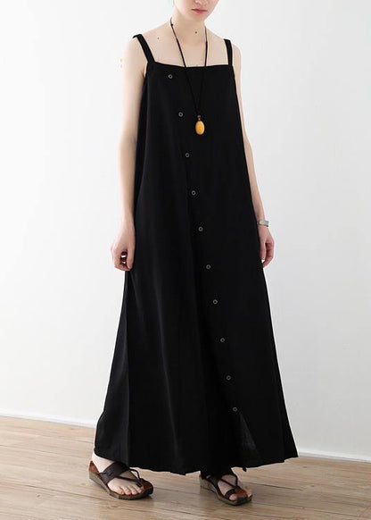 Modern Black Loose Photography Jumpsuit Pants Summer
