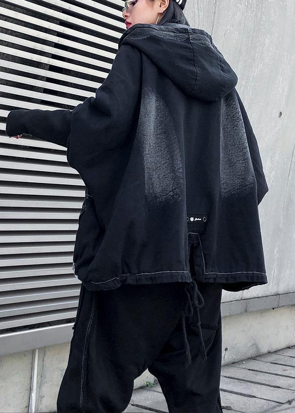 Modern Denim Black for Sewing Zippered Patchwork Coats