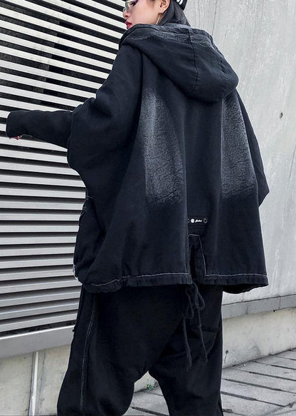 Modern Denim Black for Sewing Zippered Patchwork Coats