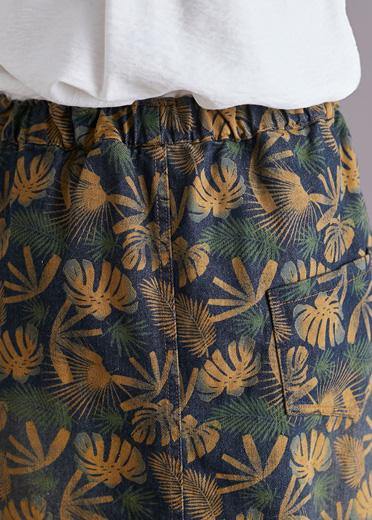 Modern Elastic Waist Pockets Cotton Skirt Tutorials Art Skirt Fall