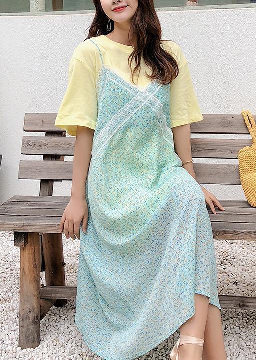 Modern Sleeveless Chiffon Clothes Photography Green Maxi Dress Summer