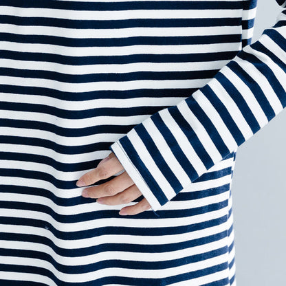 Modern Striped Cotton Tunics Ideas Pockets Cotton Dress