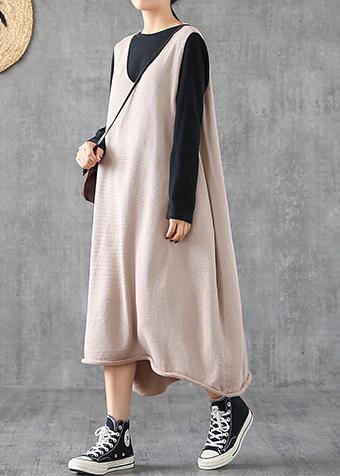 Modern V Neck Sleeveless Quilting Clothes Photography Chocolate Maxi Dresses