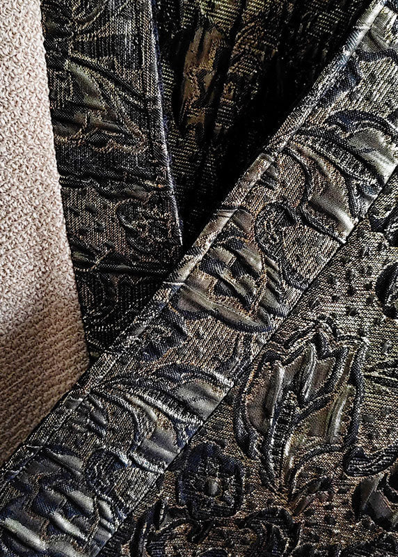 Natural Beige V Neck Wear on Both Sides Patchwork Wool Outwear Spring