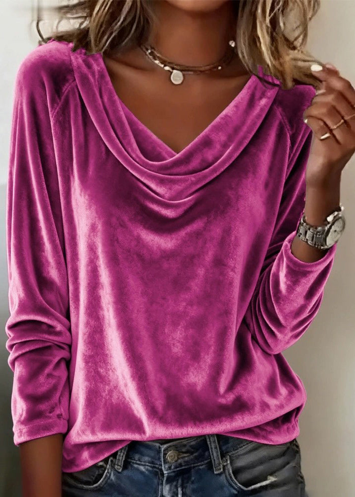 Natural Grey Pockets Pullover O-neck Spring