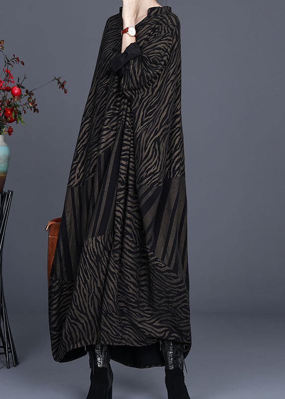 Natural Leopard Baggy Dress Caftan