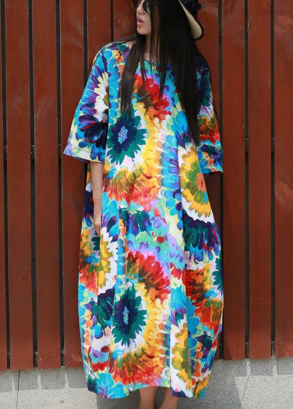 Tie Dye Summer Maxi Dresses