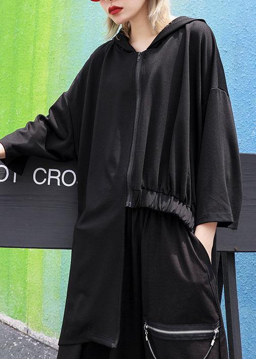 Natural Asymmetric Fine Outfit Gray Art Coat Fall