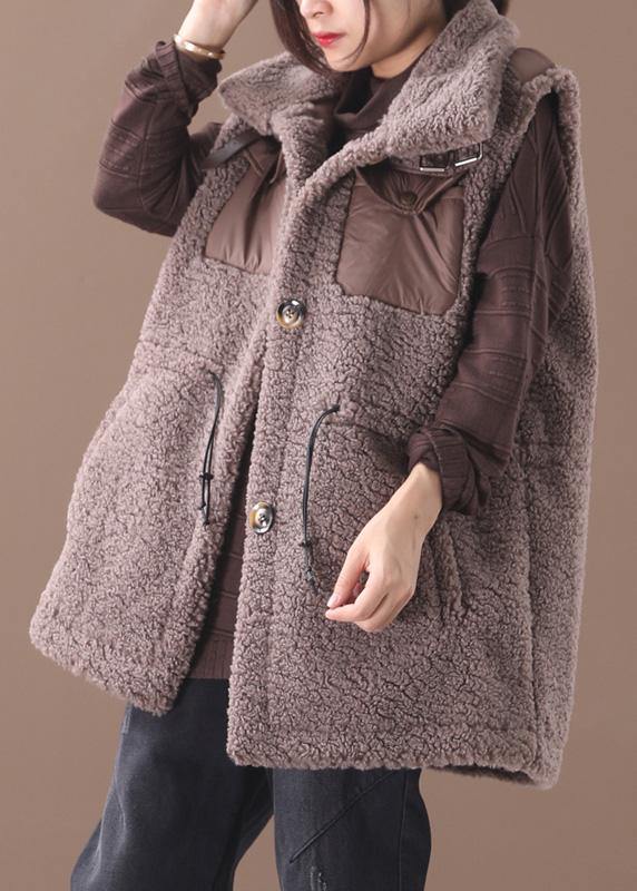 Natural Chocolate Maxi Coat Ideas Drawstring Sleeveless Coats