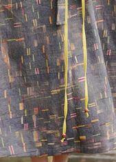 Natural Gray Print Dress V Neck Pockets Spring Dress