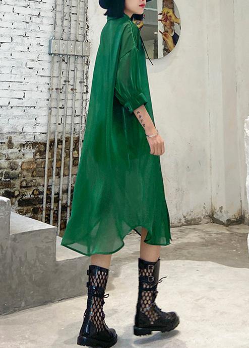 Natural Half Sleeve Tulle Summer Dresses Ideas Green Art Dresses