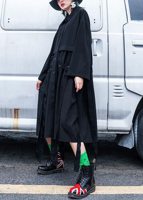 Natural Tassel Cotton Dresses Design Black Dresses Shirt Dress Fall