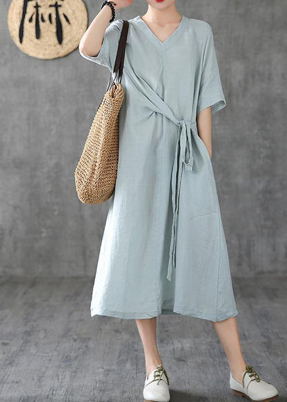 Natural V Neck Tunic Linen Dresses Ideas Pink Dress Summer