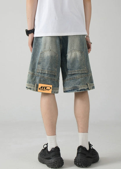 New Blue Pockets Original Design Denim Shorts Summer