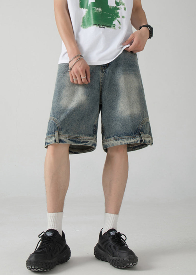 New Blue Pockets Original Design Denim Shorts Summer