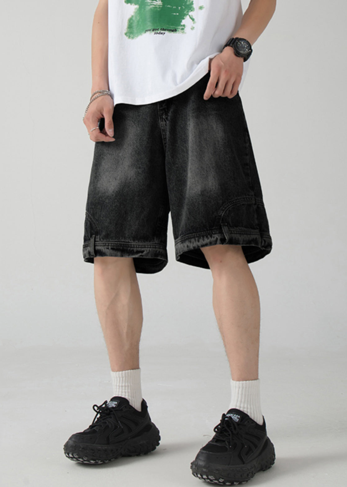 New Blue Pockets Original Design Denim Shorts Summer