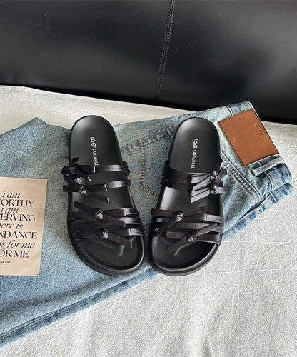 New Versatile Silver Bow Platform Slide Sandals
