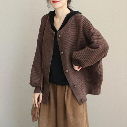 New Fshion Black and Chocolate Button Down Short Coat for