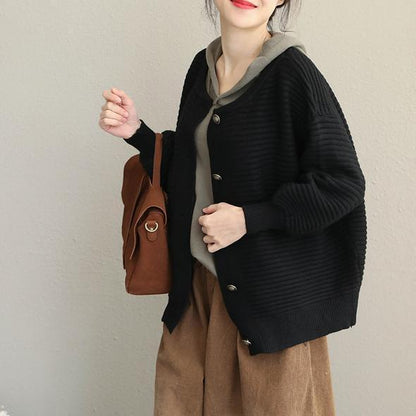 New Fshion Black and Chocolate Button Down Short Coat for