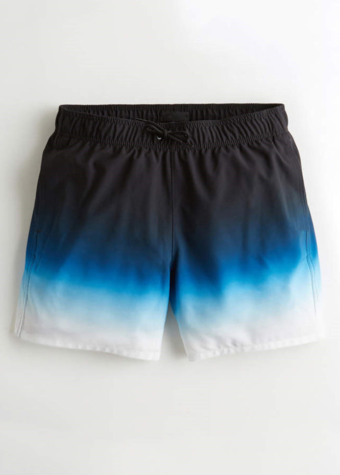 New Orange Gradient Color Lace Up Elastic Waist Cotton Shorts Summer
