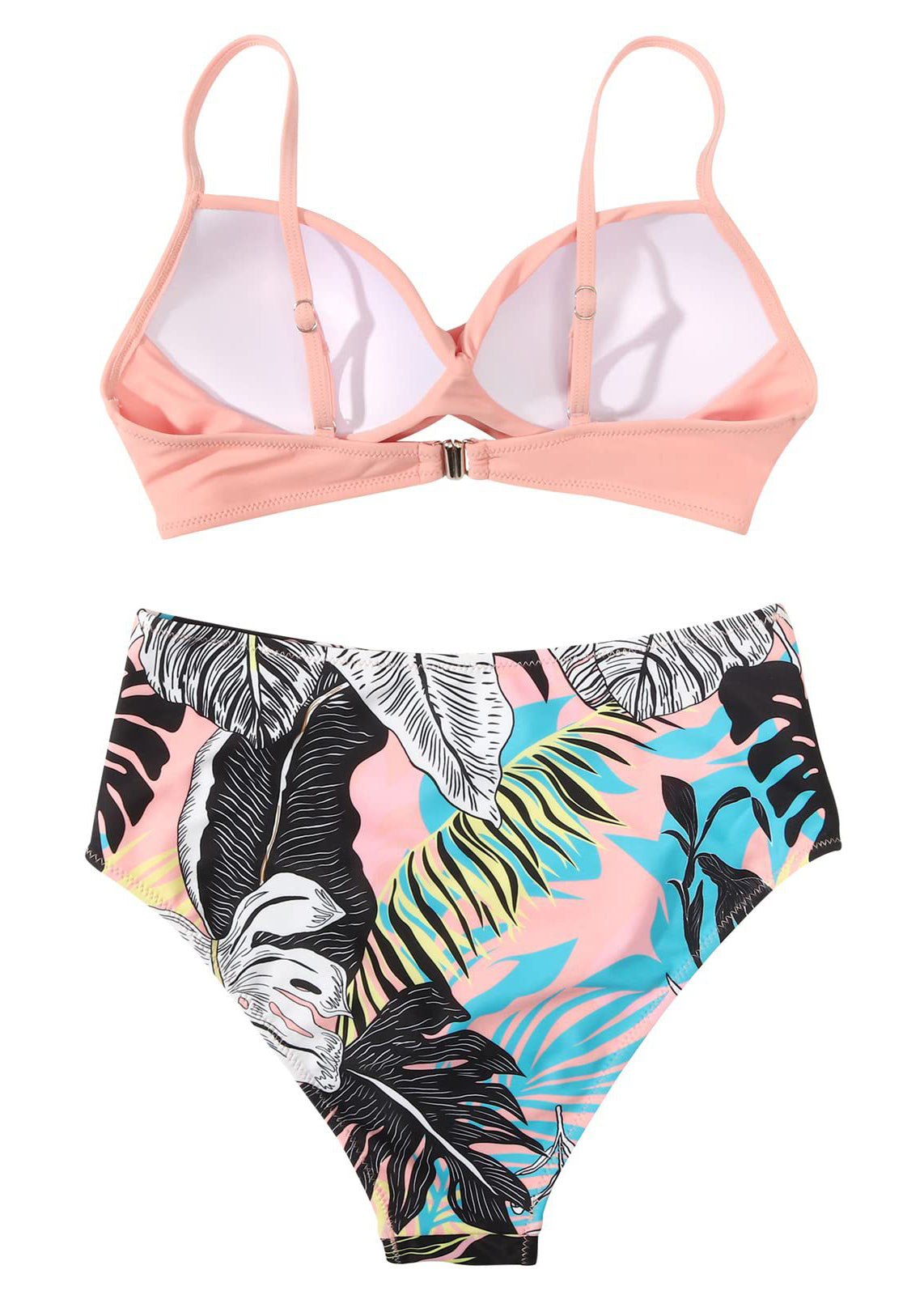New Pink Body High Waisted Bikini Swimwear Set