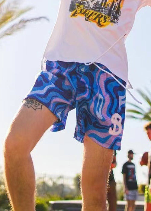 New Rose Hollow Out Elastic Waist Cotton Summer Shorts