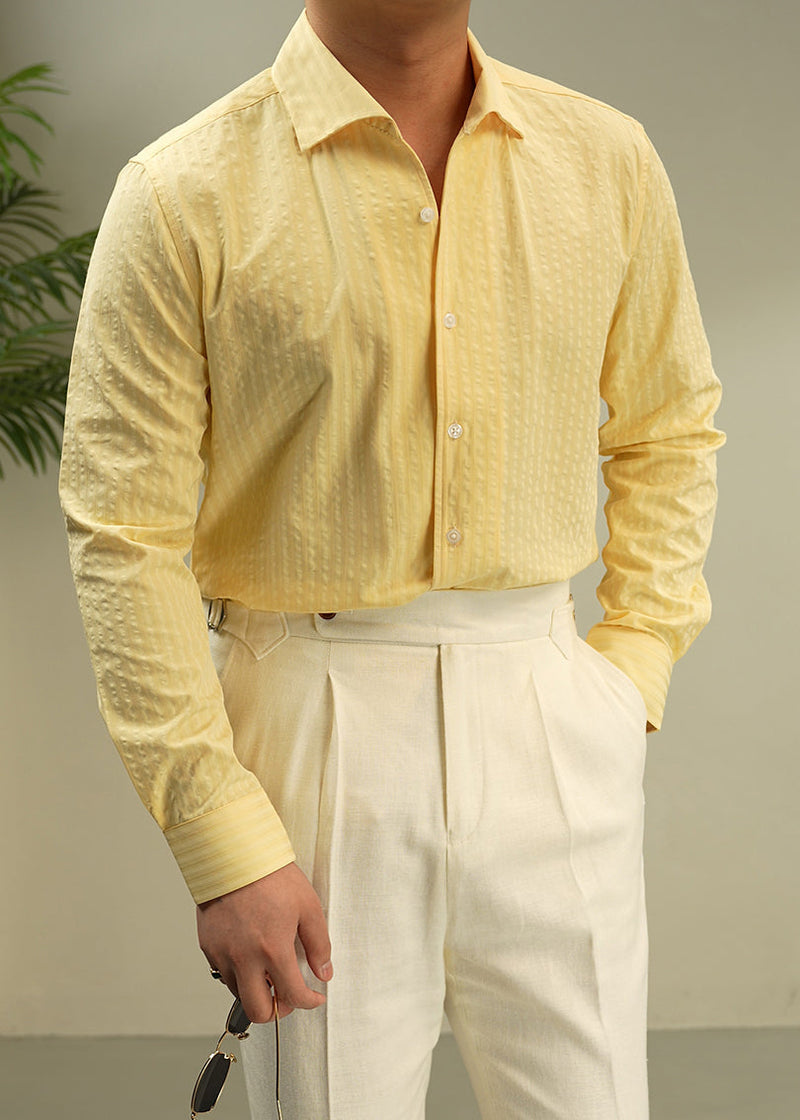 New Yellow Peter Pan Collar Button Cotton Shirts Fall