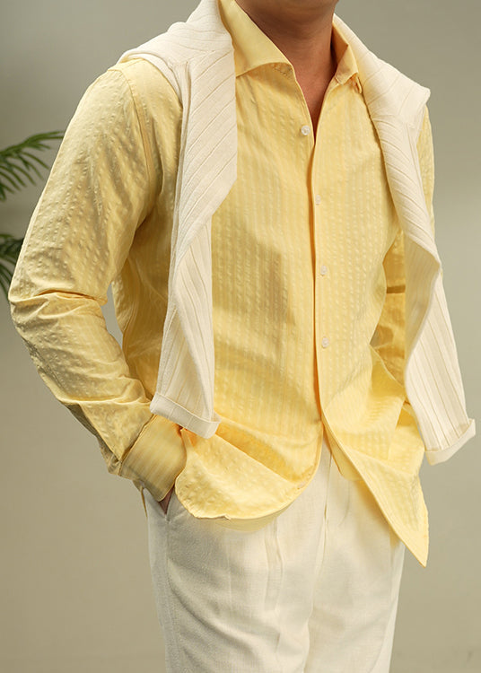 New Yellow Peter Pan Collar Button Cotton Shirts Fall