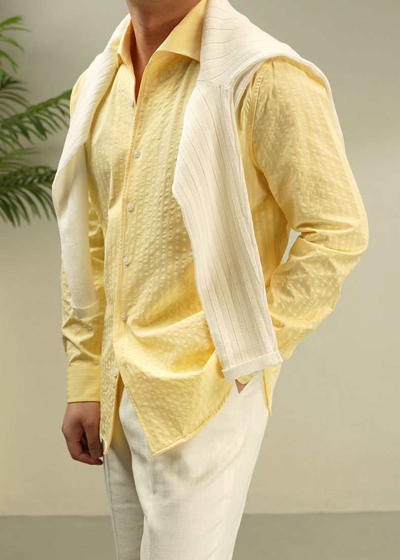 New Yellow Peter Pan Collar Button Cotton Shirts Fall