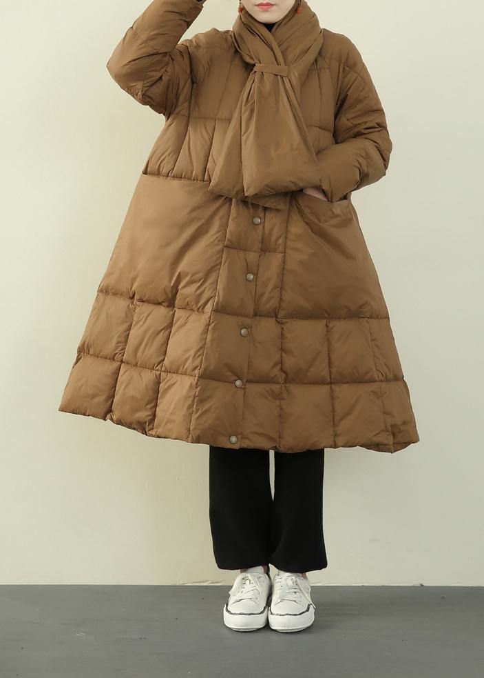 New Black Down Jacket Woman Oversize Snow Thick Pockets Overcoat