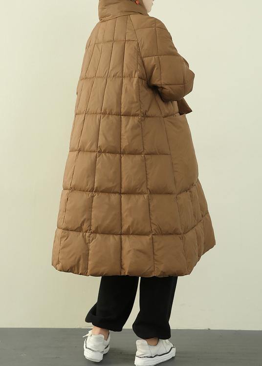 New Black Down Jacket Woman Oversize Snow Thick Pockets Overcoat