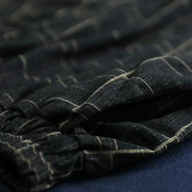 New Cotton Tops Short Sleeve Plaid Cotton Summer Suits