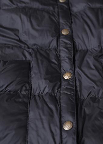 New Winter Jacket Black Hooded Zippered Duck Down Coat