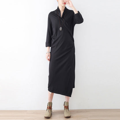 New Side Closure Cotton Cardigans Long Maxi Coats Causal Clothing Original