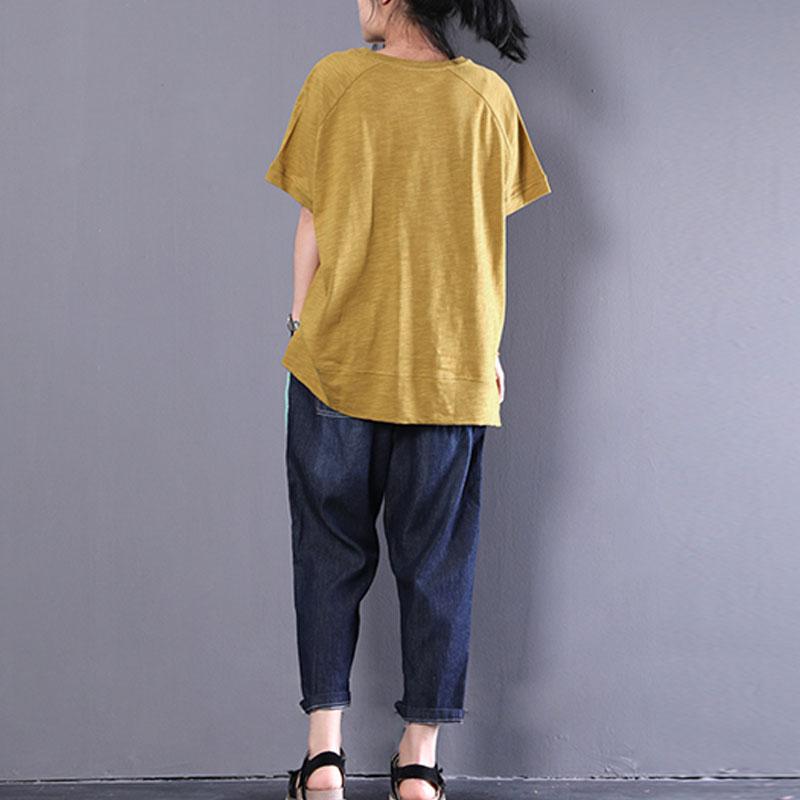 New Summer T Shirt Cartoon Letter Printed Short Sleeve T-shirt Tops
