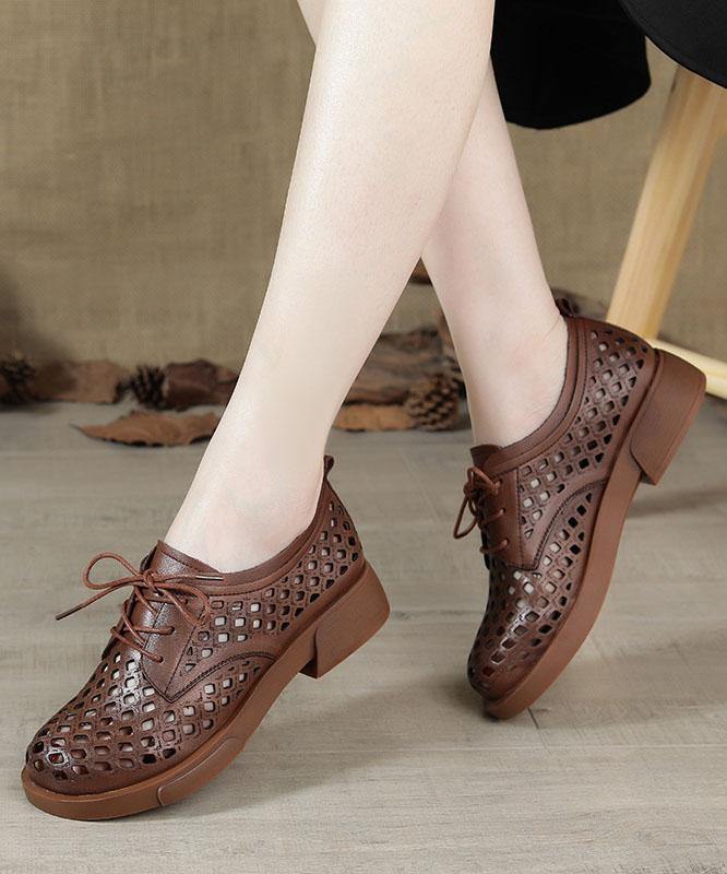 Nude Flat Shoes for Genuine Leather Boutique Cross Strap Flat Shoes